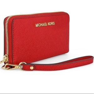 Michael Kors Red Wristlet